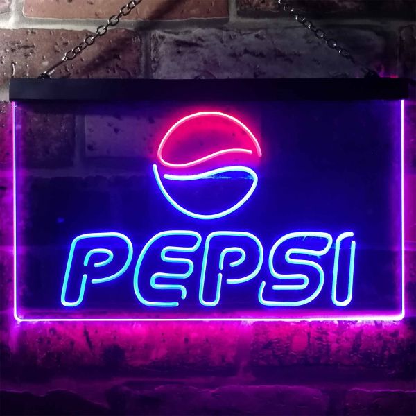 Pepsi Logo Dual LED Neon Light Sign